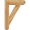 Ekena Millwork Traditional Craftsman Rough Sawn Bracket w/ Offset Brace, Western Red Cedar, 8"W x 28"D x 40"H BKT0806X28X40TRA04RWR - alternate 4